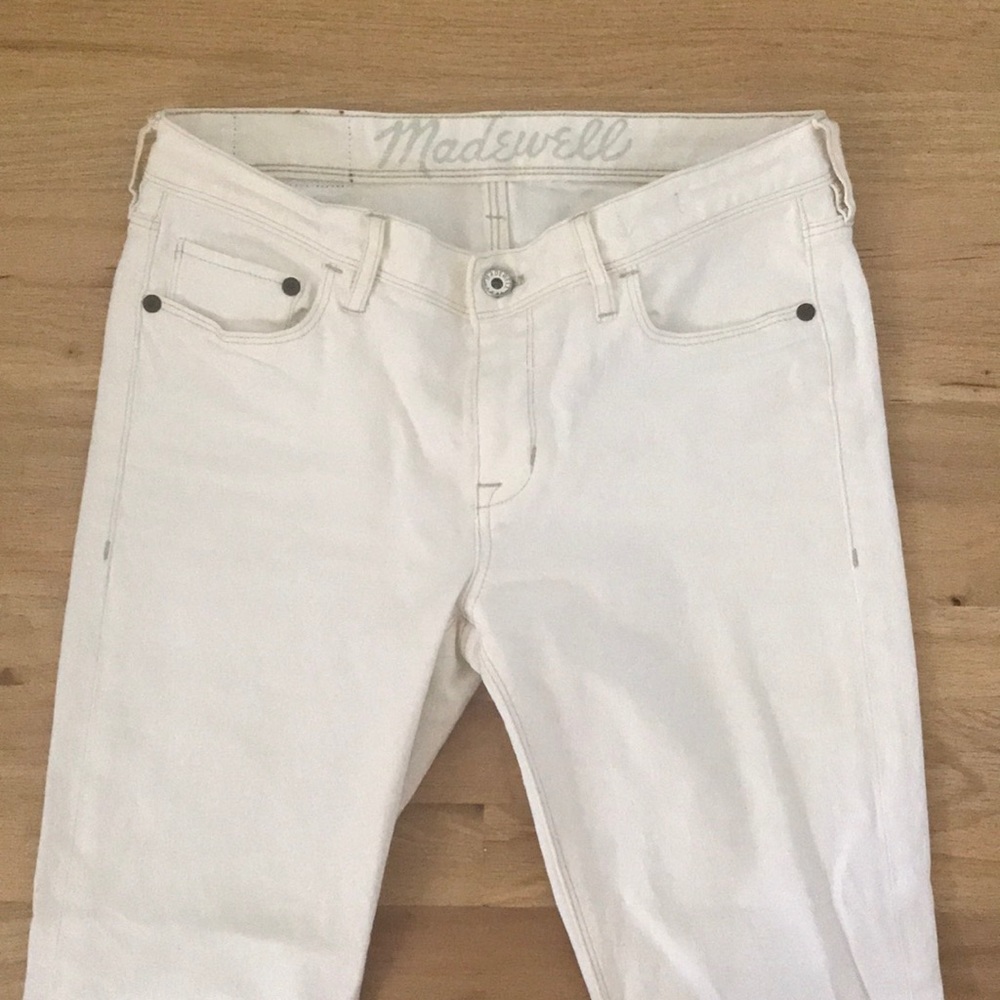 White Madewell Boot Cut Jeans
